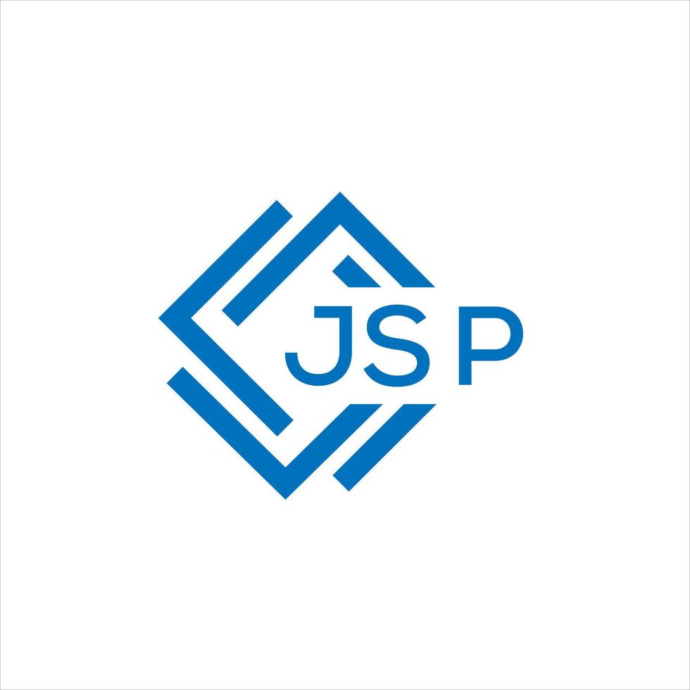 jsp brief logo ontwerp Aan wit achtergrond. jsp creatief cirkel brief logo concept. jsp brief ontwerp. vector