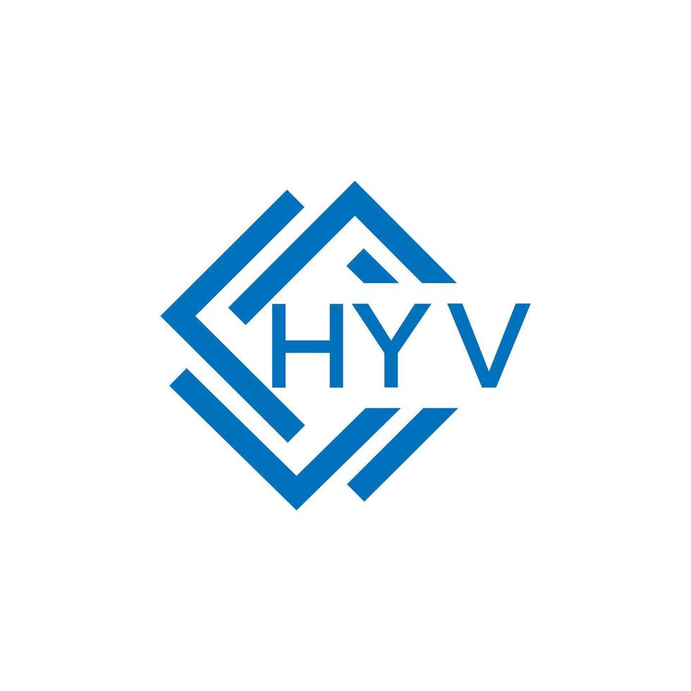 hyv brief ontwerp.hyv brief logo ontwerp Aan wit achtergrond. hyv creatief cirkel brief logo concept. hyv brief ontwerp. vector