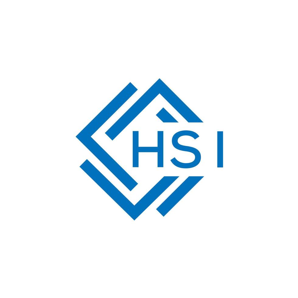 hsi brief logo ontwerp Aan wit achtergrond. hsi creatief cirkel brief logo concept. hsi brief ontwerp. vector