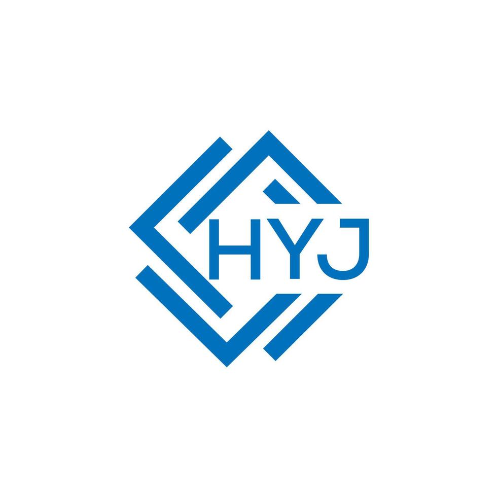 hyj brief logo ontwerp Aan wit achtergrond. hyj creatief cirkel brief logo concept. hyj brief ontwerp. vector