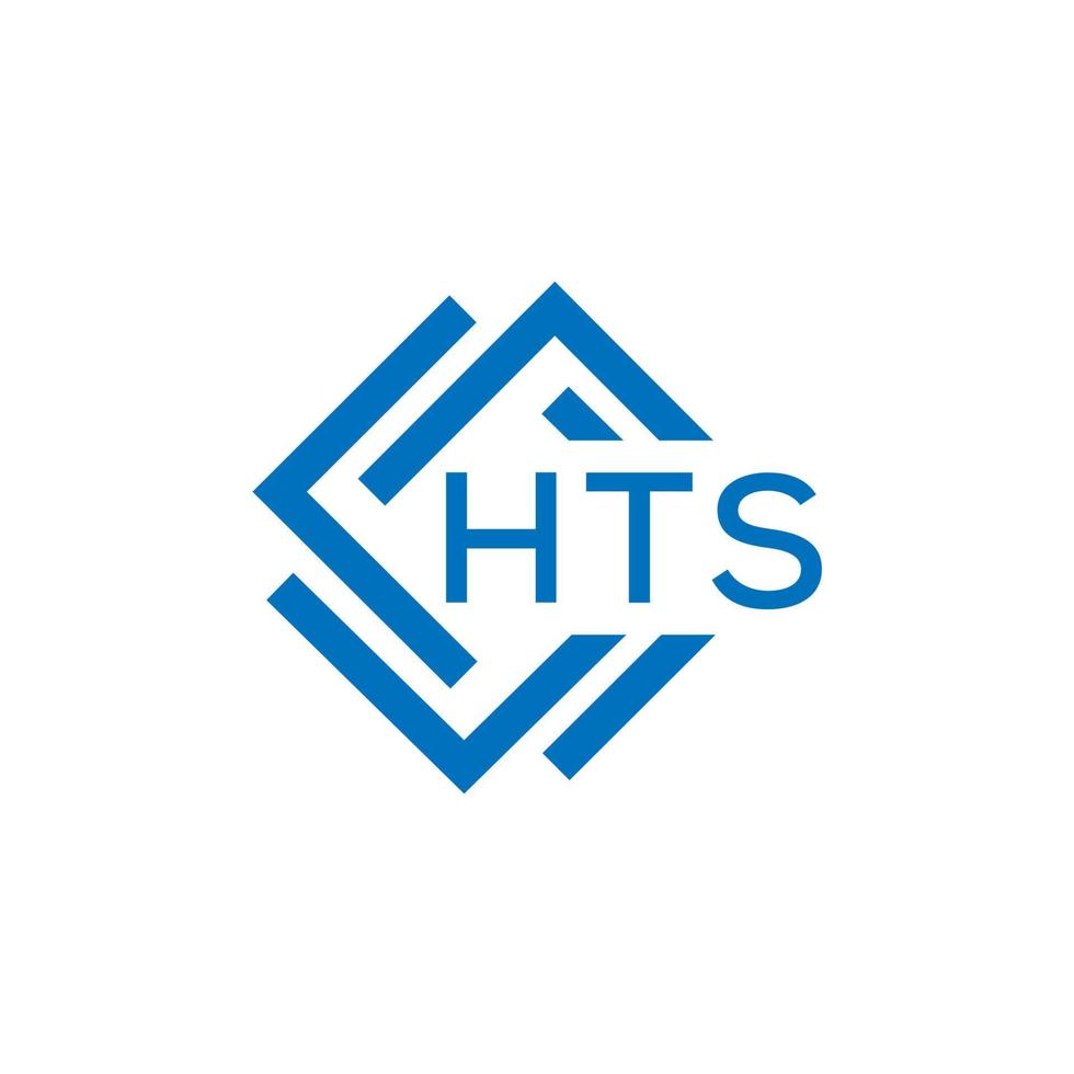 hts brief logo ontwerp Aan wit achtergrond. hts creatief cirkel brief logo concept. hts brief ontwerp. vector