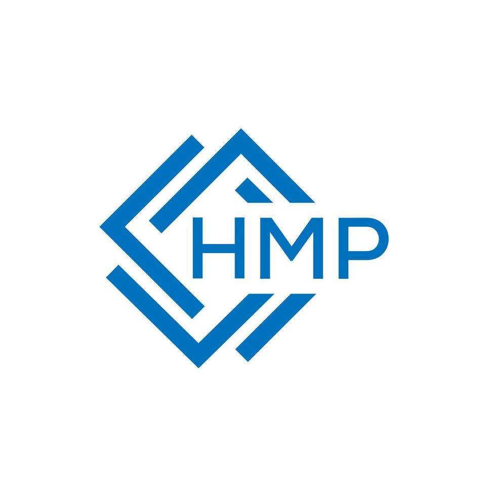 hmp brief logo ontwerp Aan wit achtergrond. hmp creatief cirkel brief logo concept. hmp brief ontwerp. vector