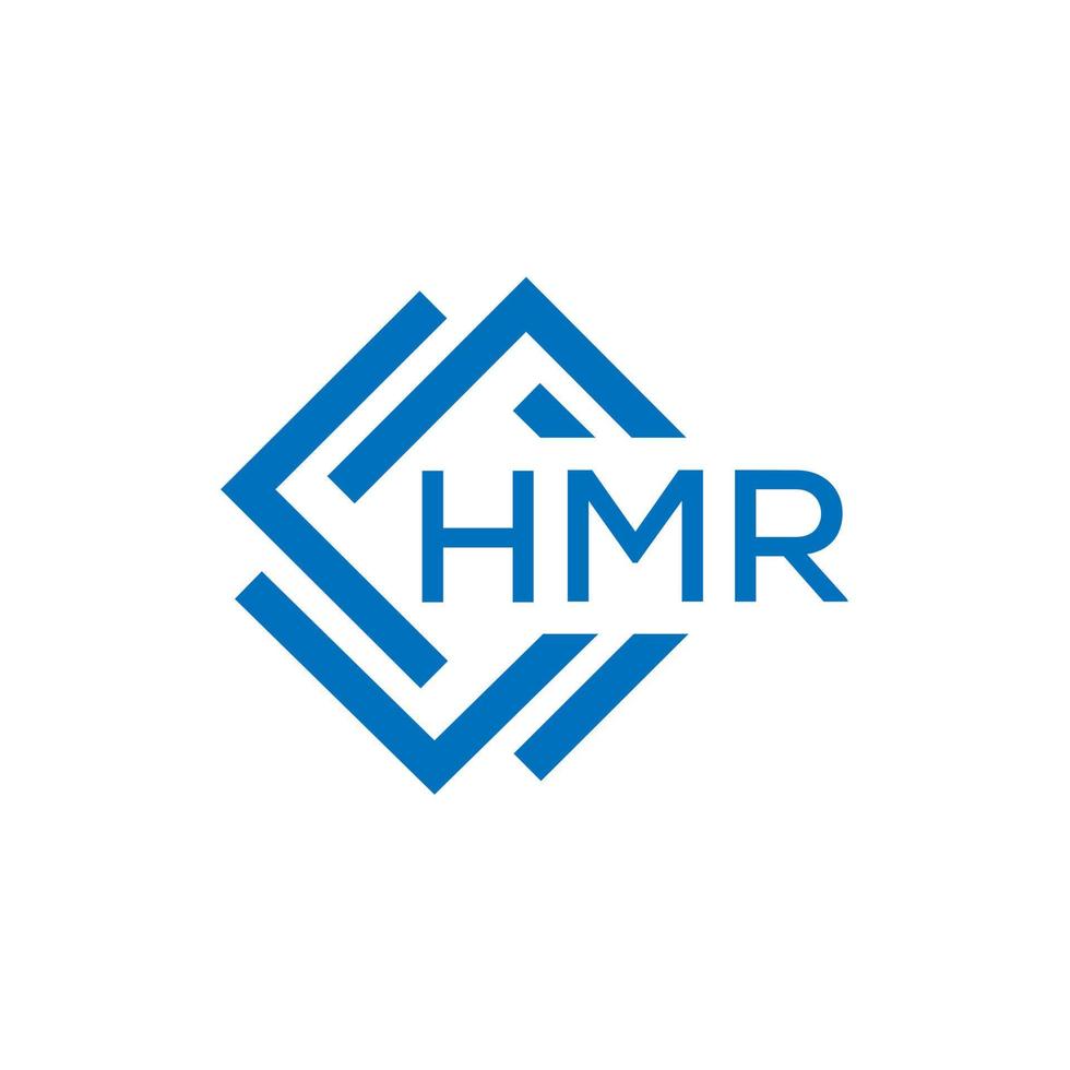 hmr brief logo ontwerp Aan wit achtergrond. hmr creatief cirkel brief logo concept. hmr brief ontwerp. vector