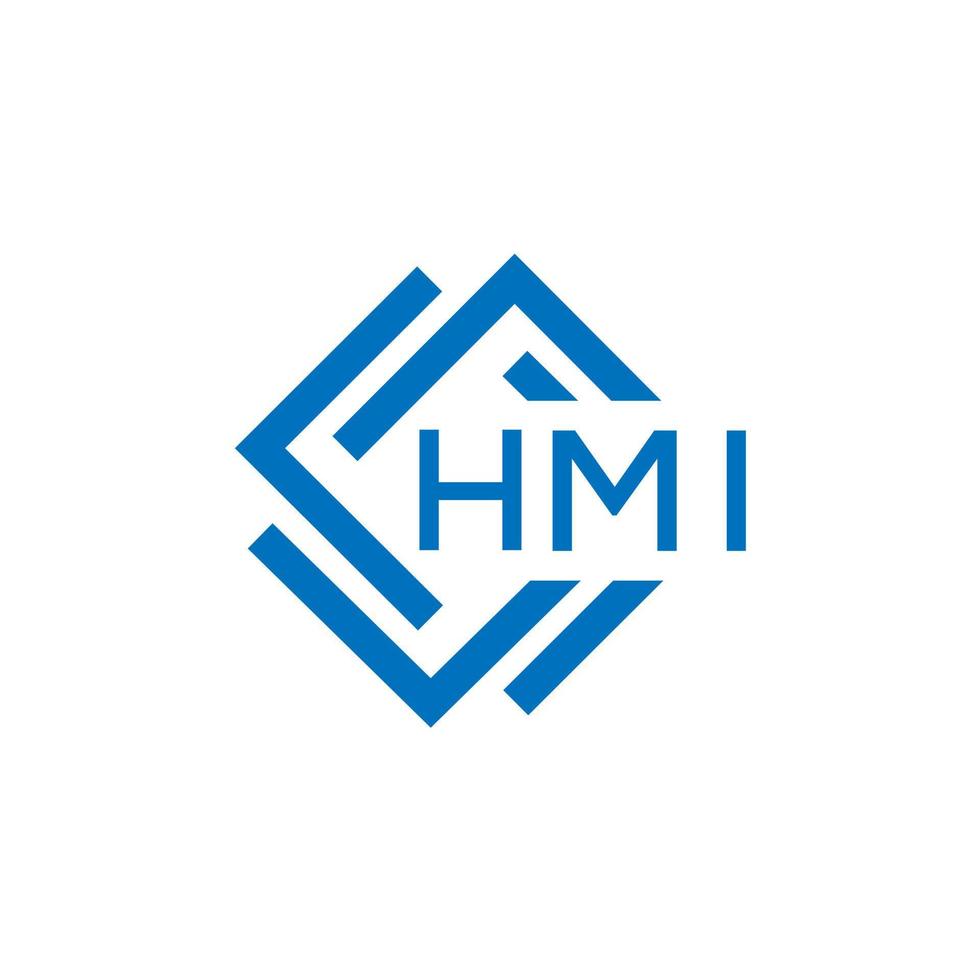 hmi brief logo ontwerp Aan wit achtergrond. hmi creatief cirkel brief logo concept. hmi brief ontwerp. vector