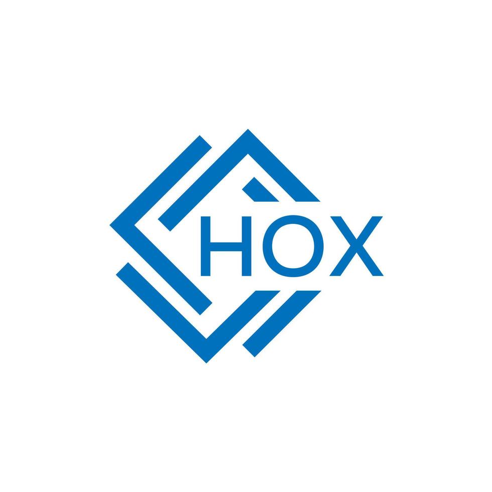 hox brief logo ontwerp Aan wit achtergrond. hox creatief cirkel brief logo concept. hox brief ontwerp. vector