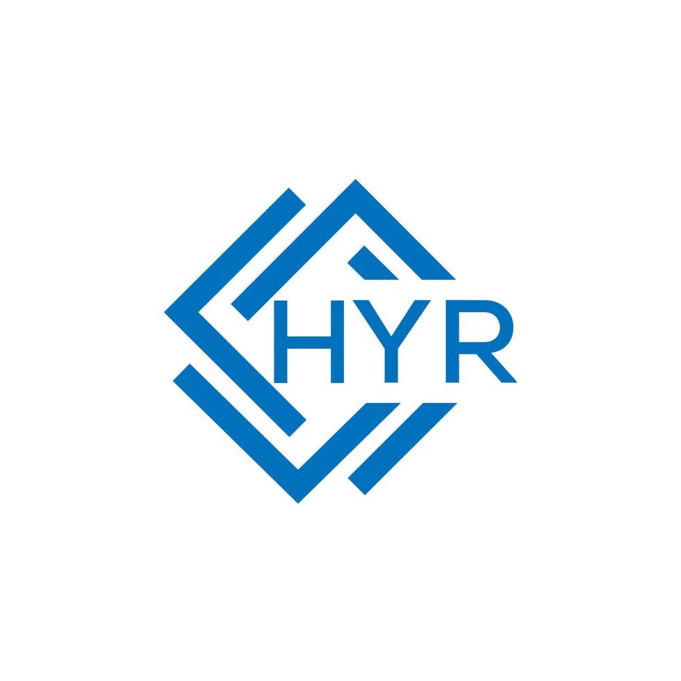 hyr brief logo ontwerp Aan wit achtergrond. hyr creatief cirkel brief logo concept. hyr brief ontwerp. vector