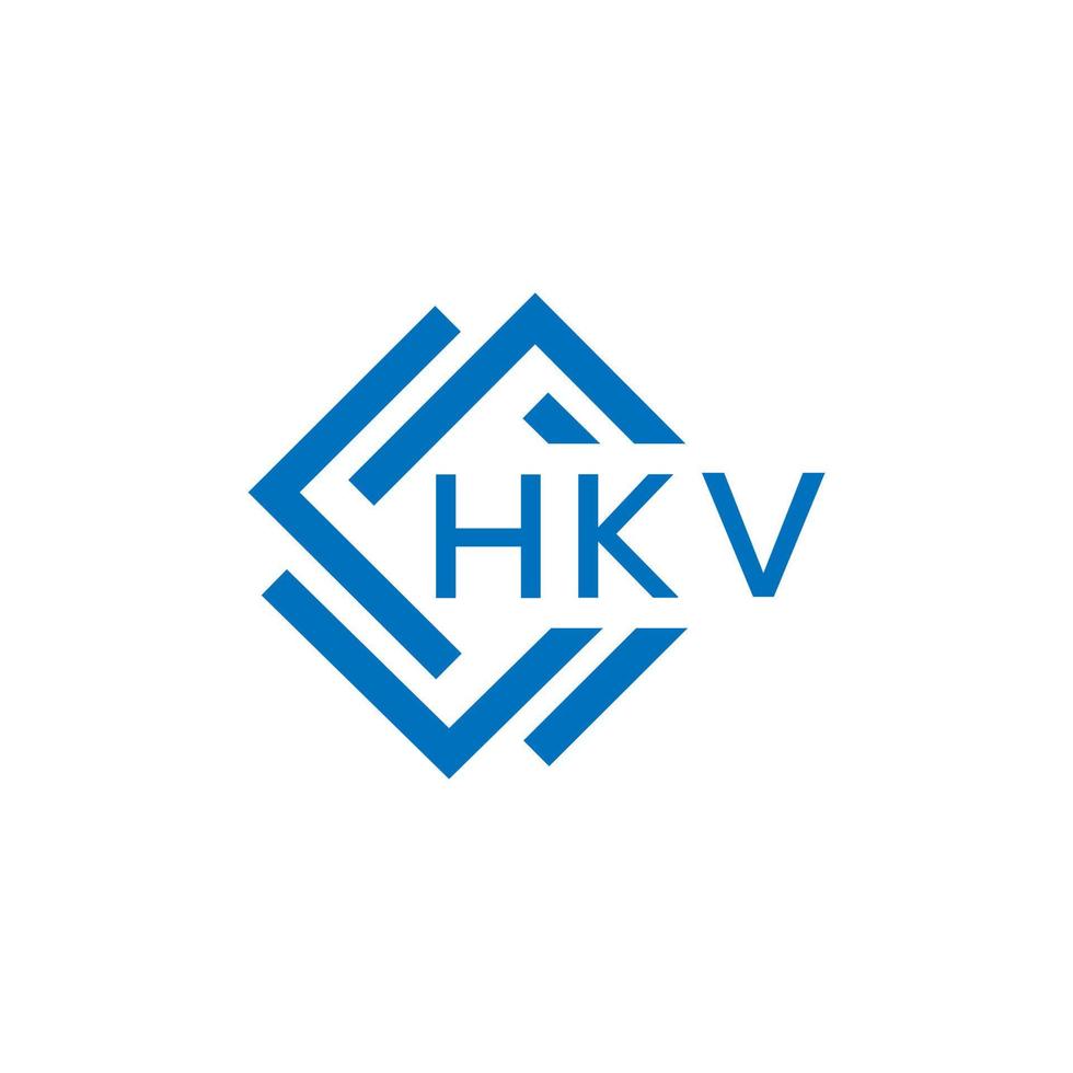 hkv brief logo ontwerp Aan wit achtergrond. hkv creatief cirkel brief logo concept. hkv brief ontwerp. vector