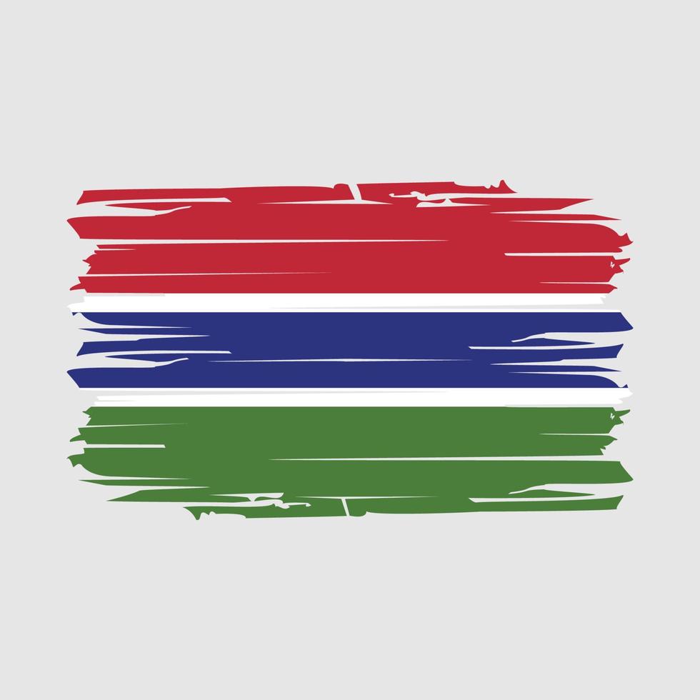 Gambia vlag borstel vector