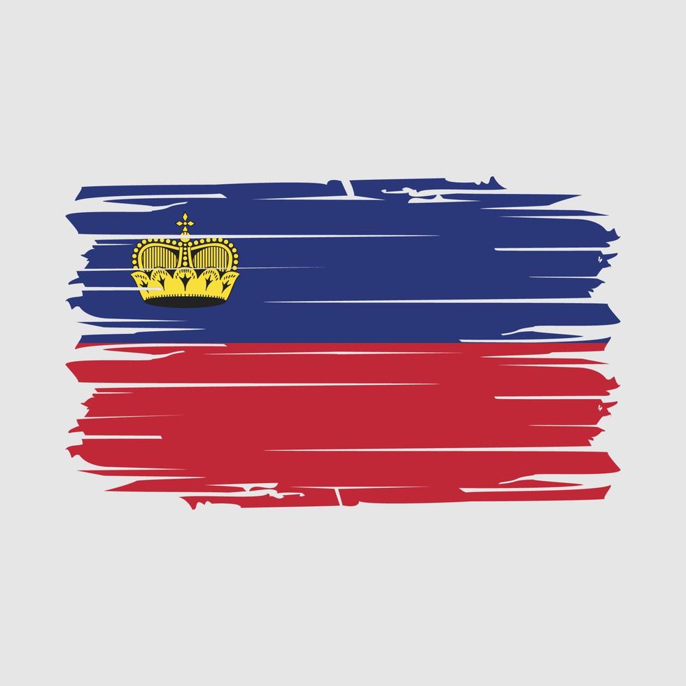 Liechtenstein vlag borstel vector