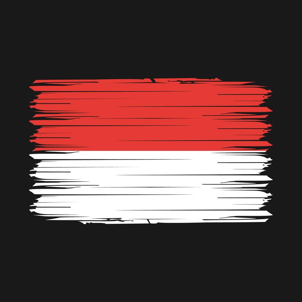 Indonesië vlag borstel vector illustratie