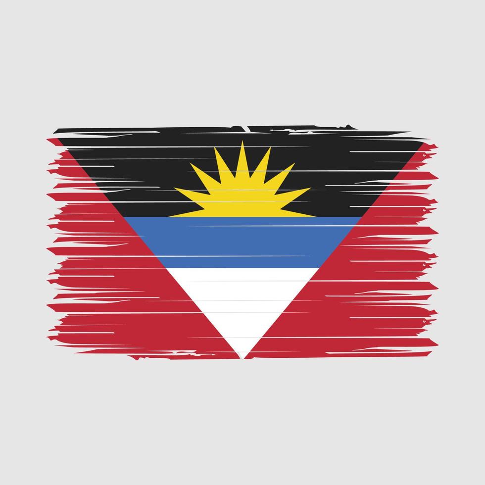 antigua vlag borstel vector illustratie