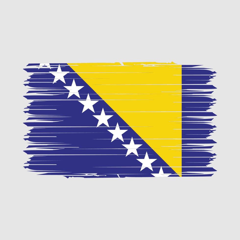 Bosnië vlag borstel vector illustratie