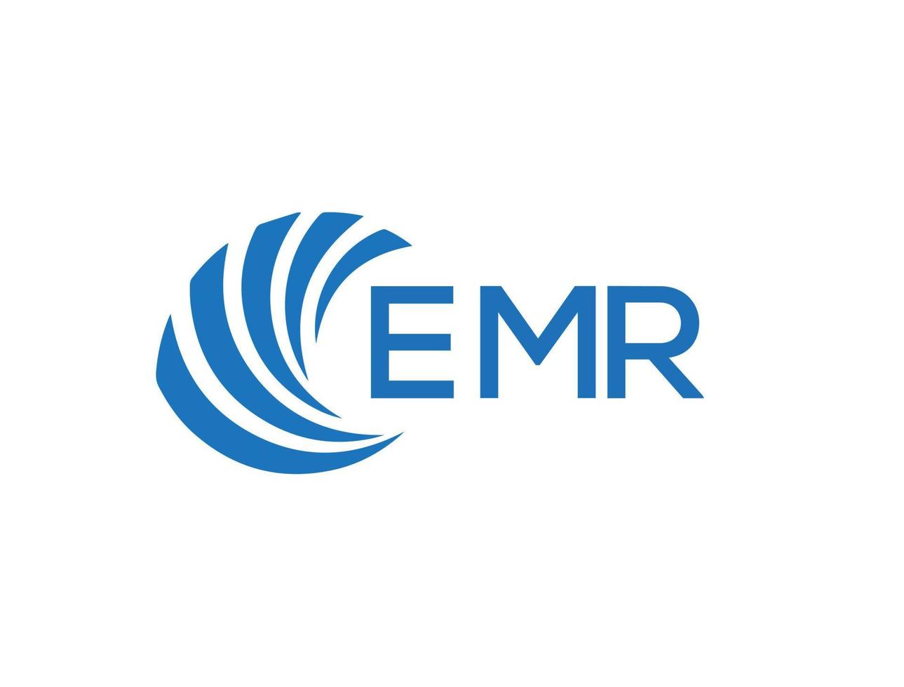 emr brief logo ontwerp Aan wit achtergrond. emr creatief cirkel brief logo concept. emr brief ontwerp. vector