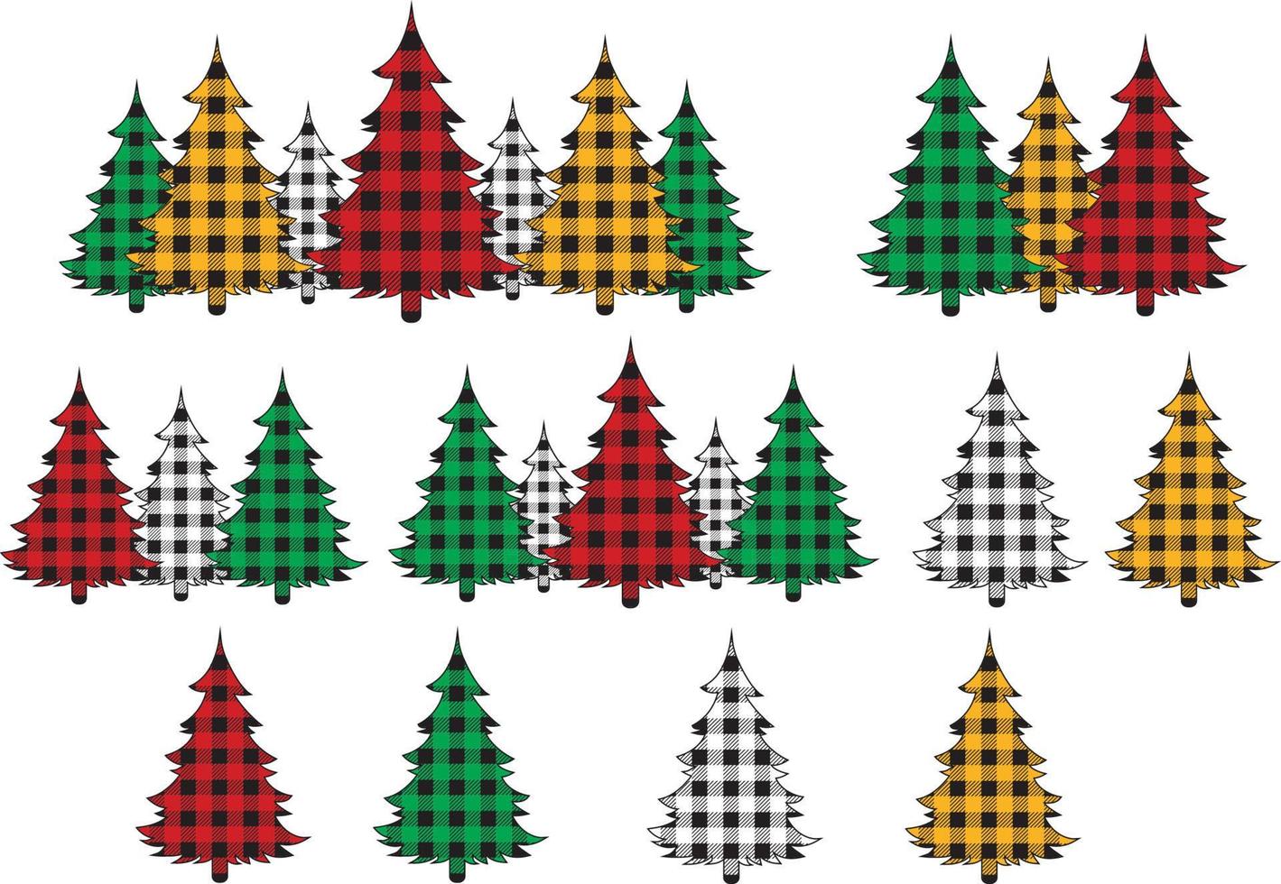 buffel plaid Jachtluipaard boom SVG bundel, luipaard boom Svg, vrolijk Kerstmis Svg, Kerstmis boom Svg, beeld besnoeiing het dossier, cricut en silhouet vector