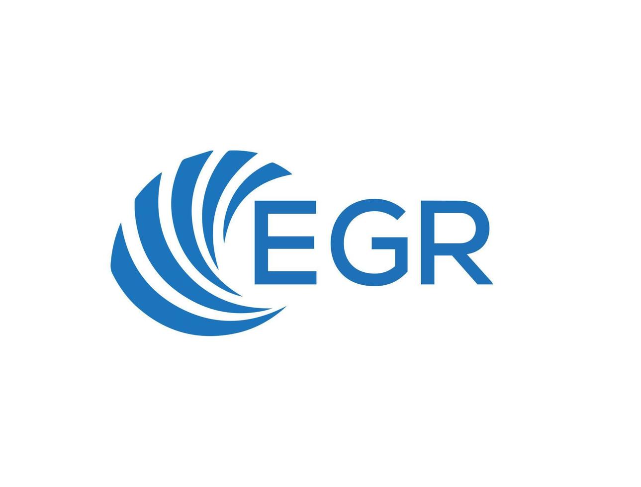 egr brief logo ontwerp Aan wit achtergrond. egr creatief cirkel brief logo concept. egr brief ontwerp. vector
