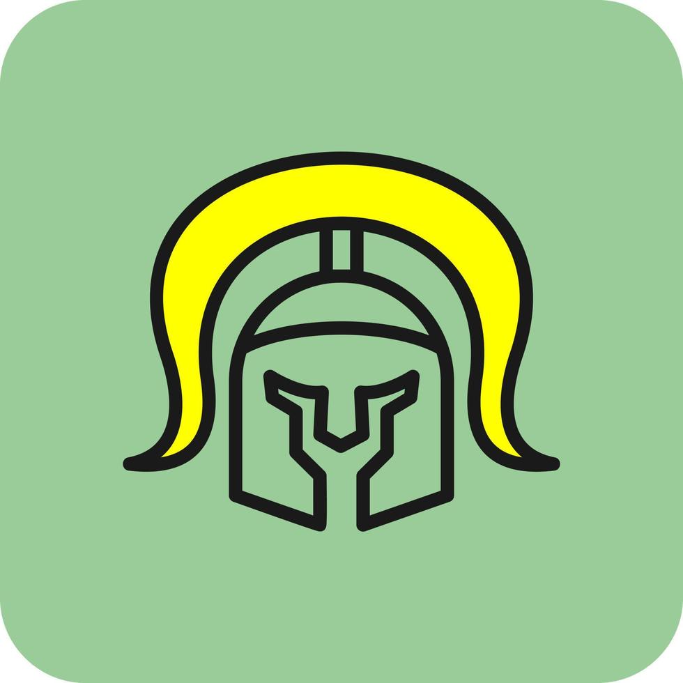 Romeins helm vector icoon ontwerp