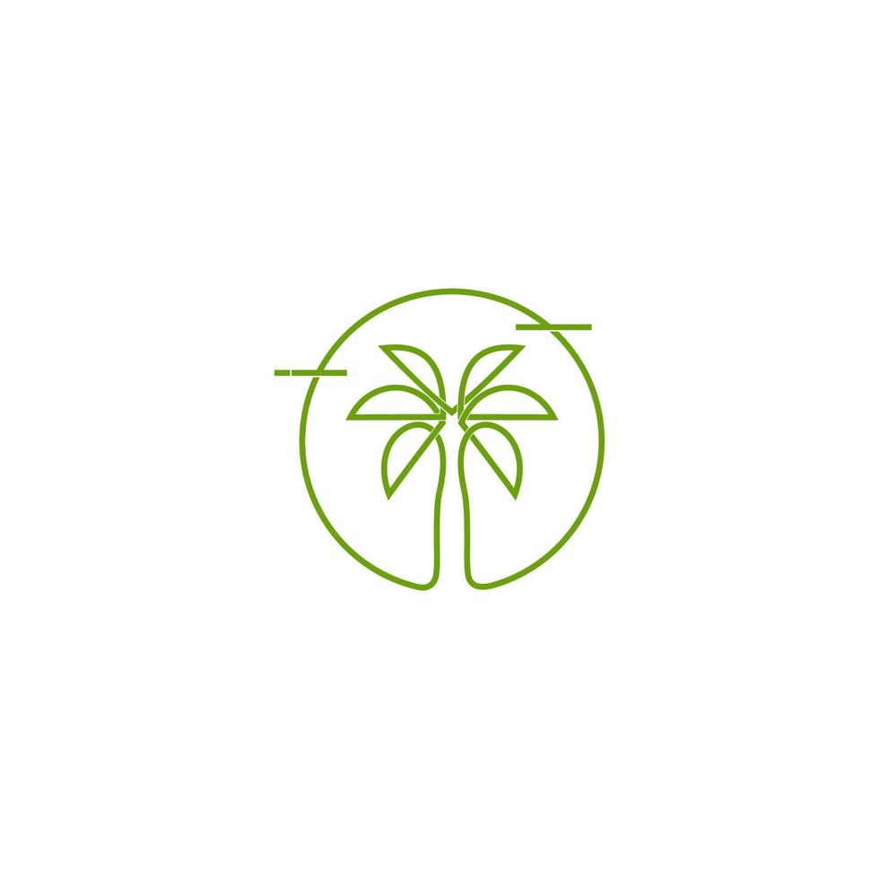 palm, icoon, logo, vector, illustratie, silhouet, lijn kunst, gemakkelijk en modern vector