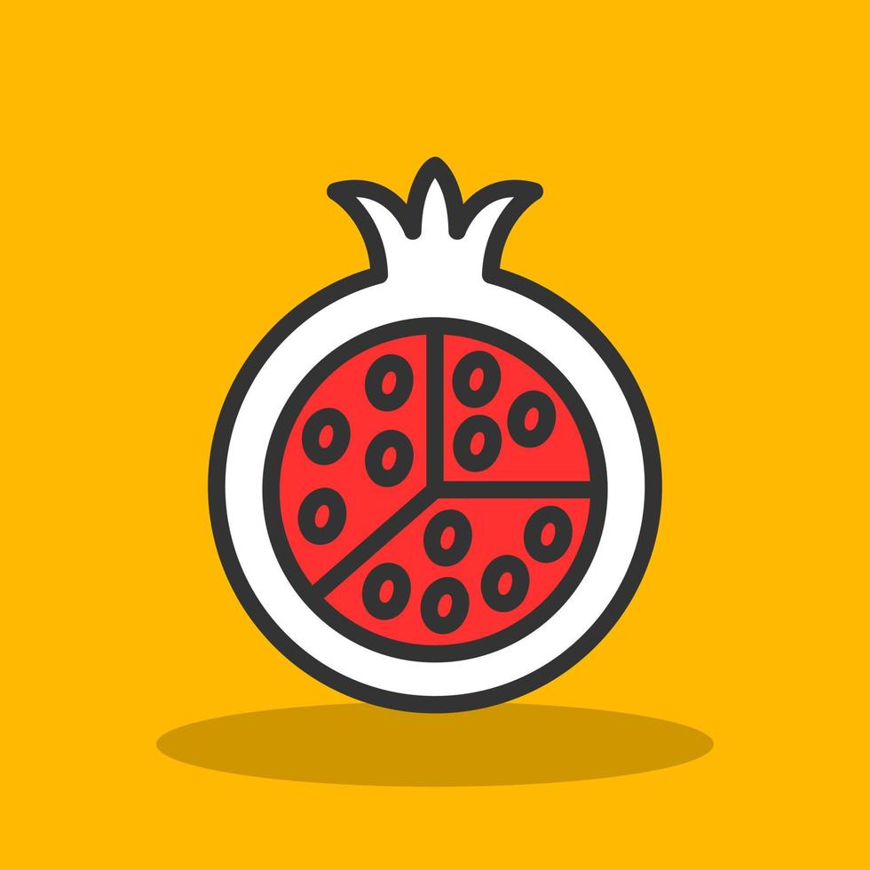 granaatappel vector icoon ontwerp