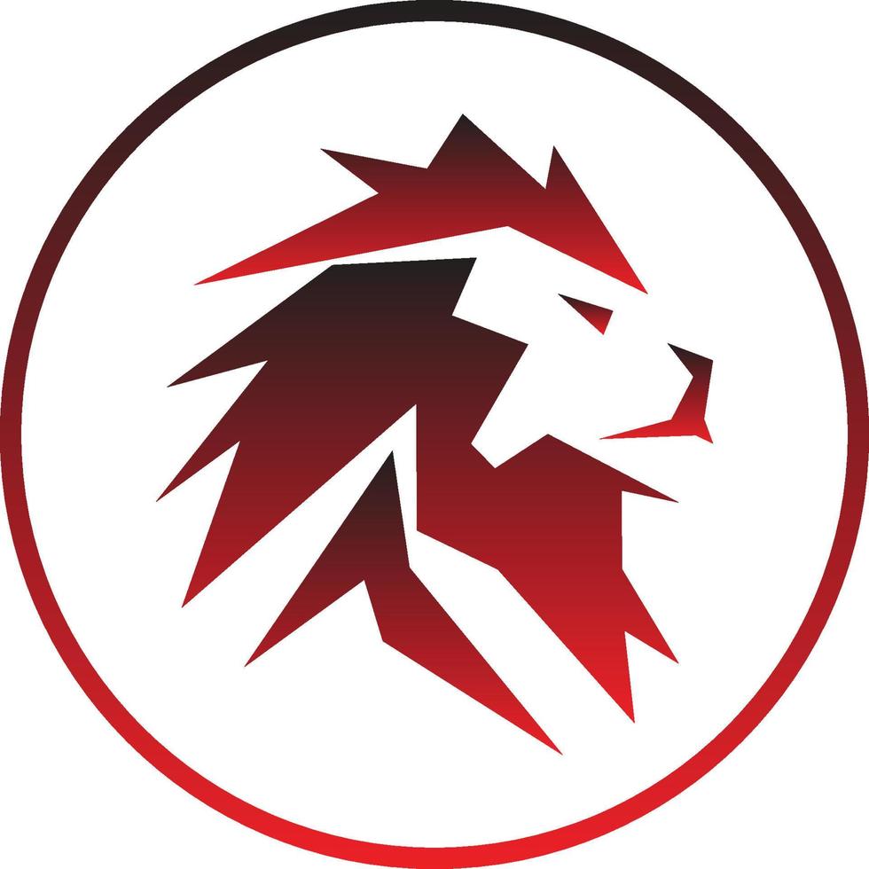 leeuw hoofd logo vector het dossier