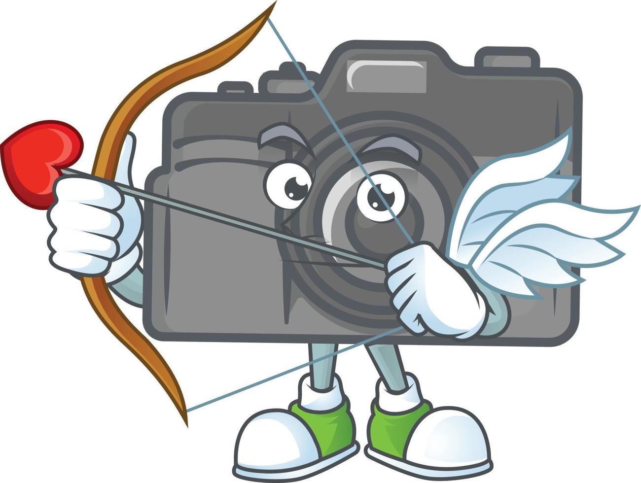 digitaal camera mascotte icoon ontwerp vector