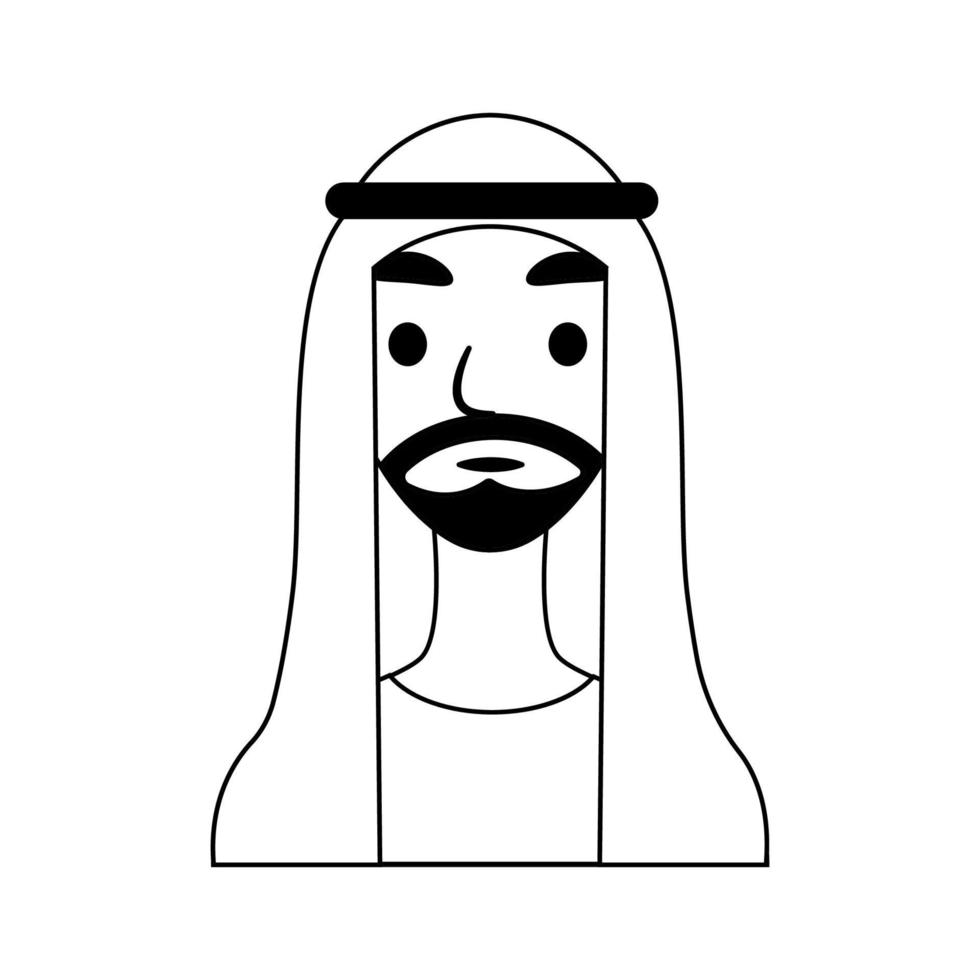 vector illustratie van avatar Mens