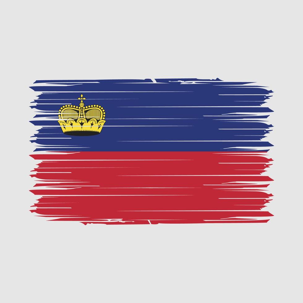 Liechtenstein vlag borstel vector illustratie