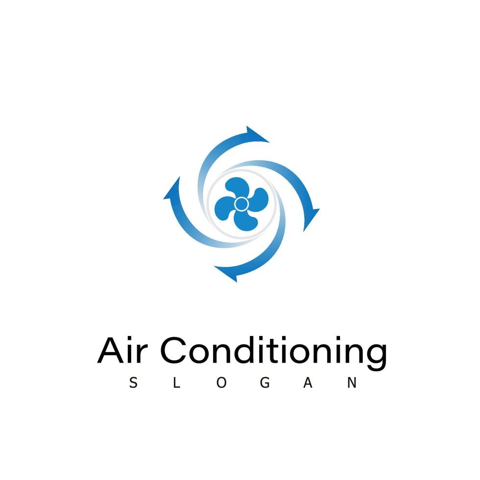 lucht conditioning koel ventilator temperatuur geïsoleerd technologie vector