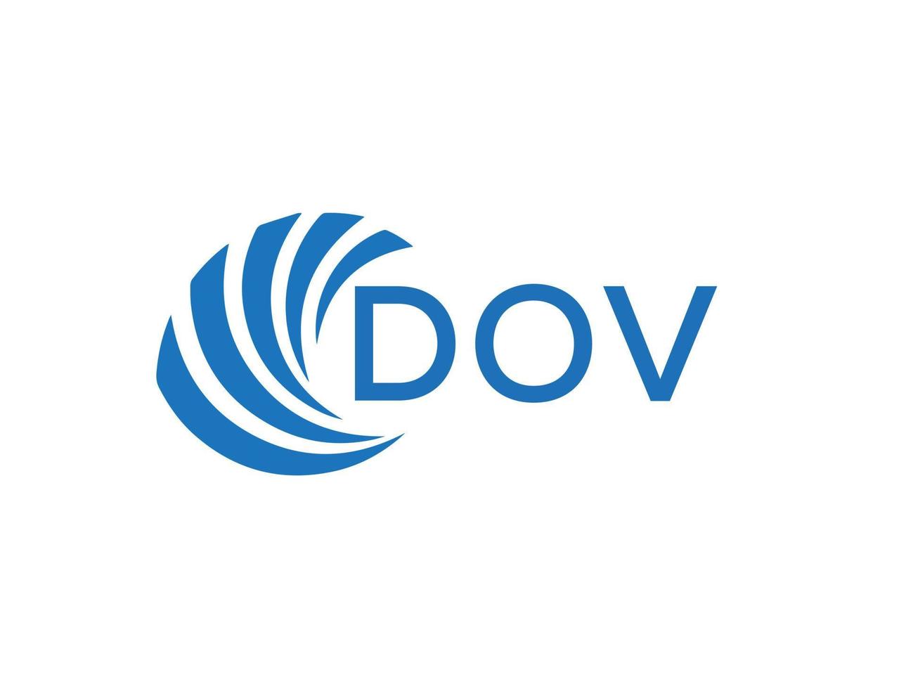 dov brief logo ontwerp Aan wit achtergrond. dov creatief cirkel brief logo concept. dov brief ontwerp. vector