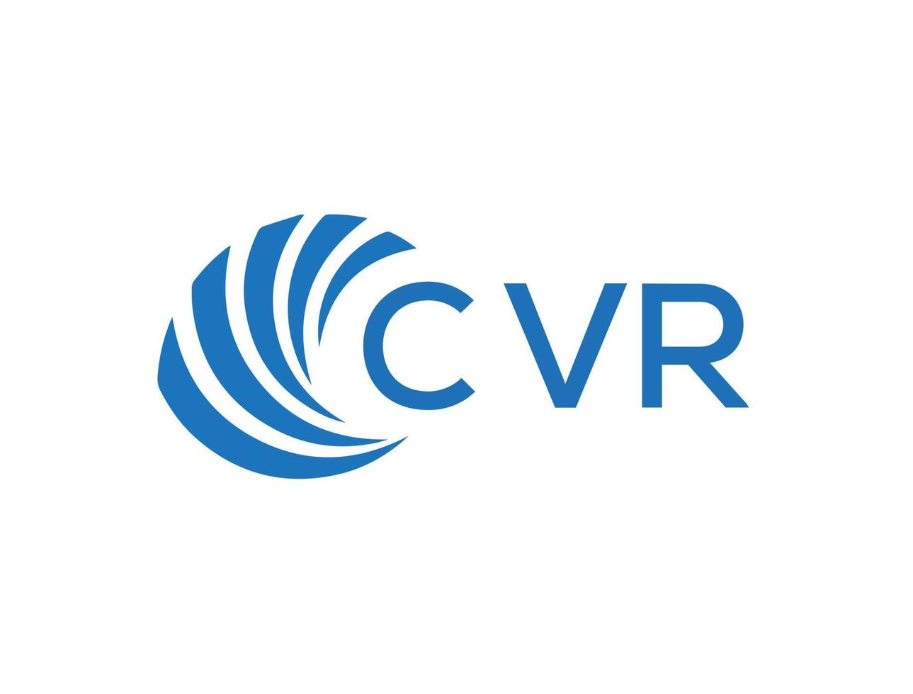 cvr brief logo ontwerp Aan wit achtergrond. cvr creatief cirkel brief logo concept. cvr brief ontwerp. vector