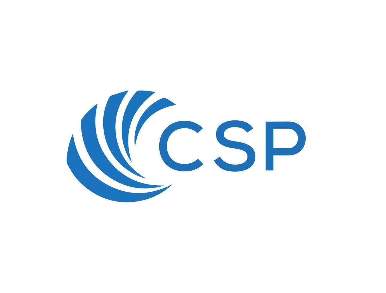 csp brief logo ontwerp Aan wit achtergrond. csp creatief cirkel brief logo concept. csp brief ontwerp. vector