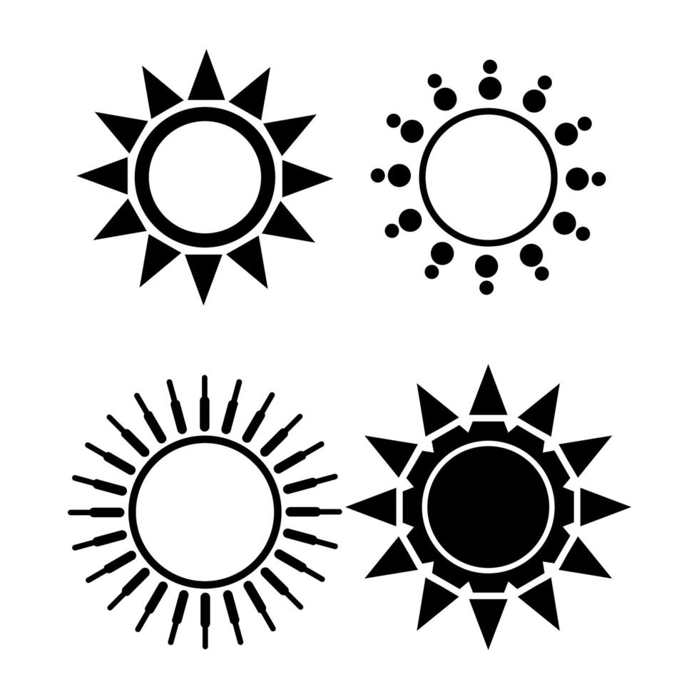 zonsondergang op witte achtergrond vector