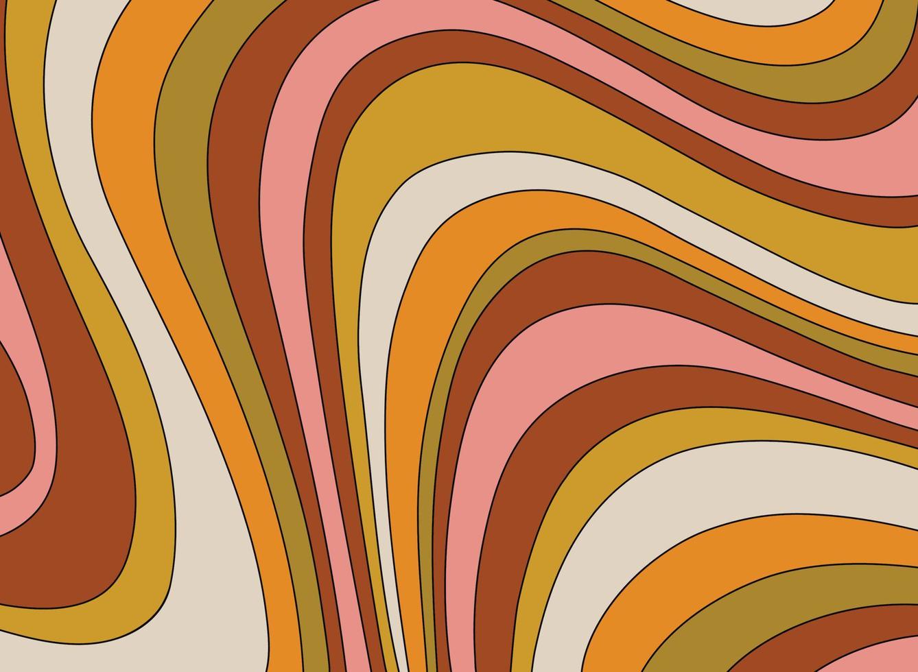 abstract kolken achtergrond vector patroon roze oranje groen