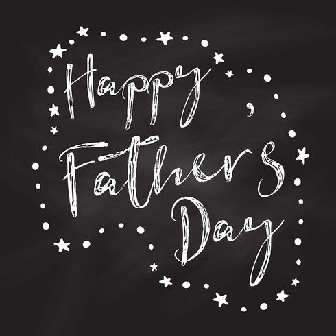 Schoolbord Father's Day achtergrond vector