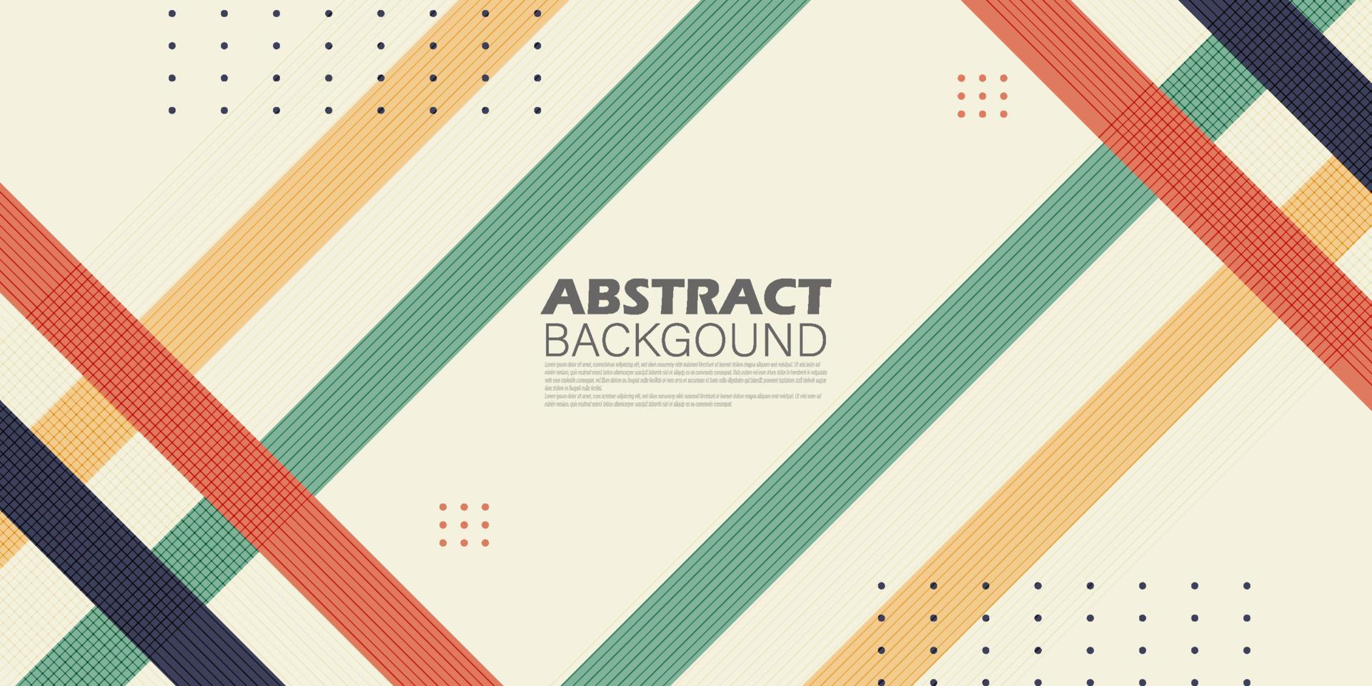 hipster meetkundig abstract achtergrond met zacht kleur strepen concept.cool wijnoogst helder banner.eps10 vector