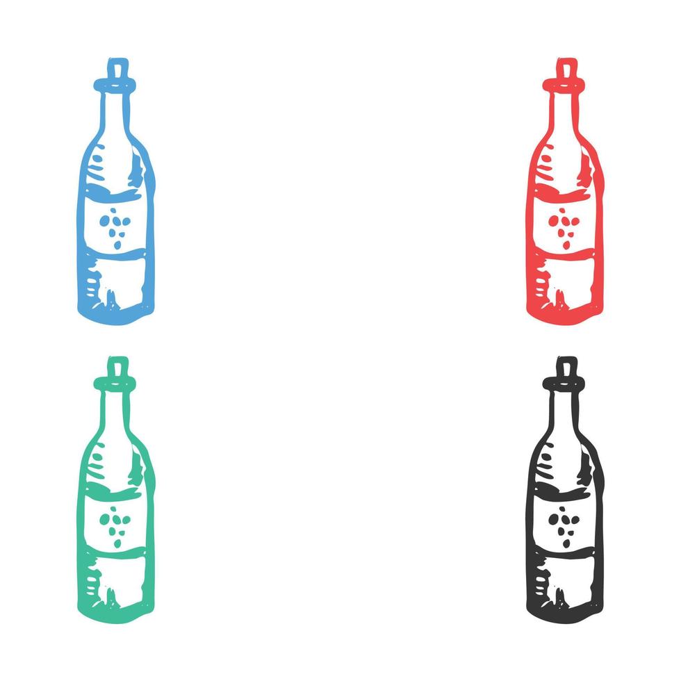 wijn glas icoon, Champagne bril icoon, rood wijn icoon, rood wijn icoon, wijn glas logo vector pictogrammen in meerdere kleuren