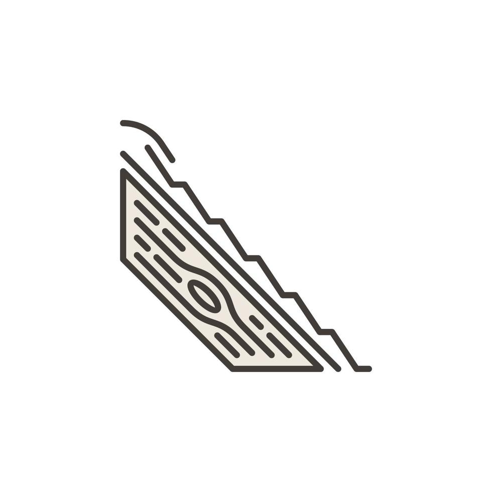 dak installatie vector concept gekleurde icoon of teken