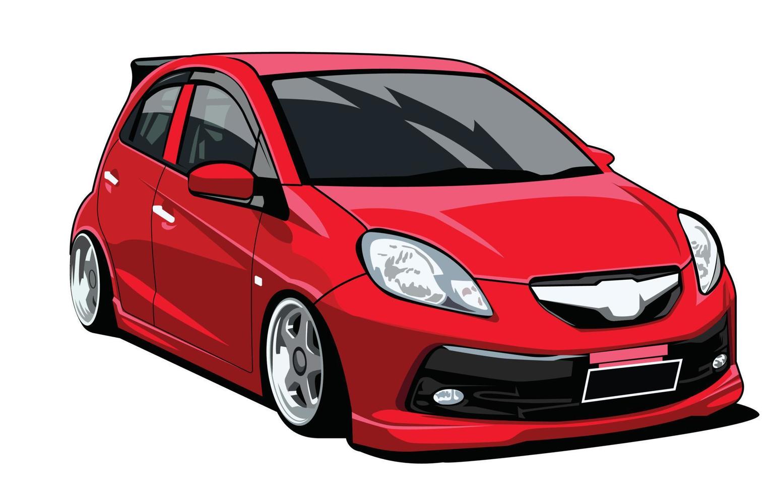 klein modern honda brio auto illustratie vector