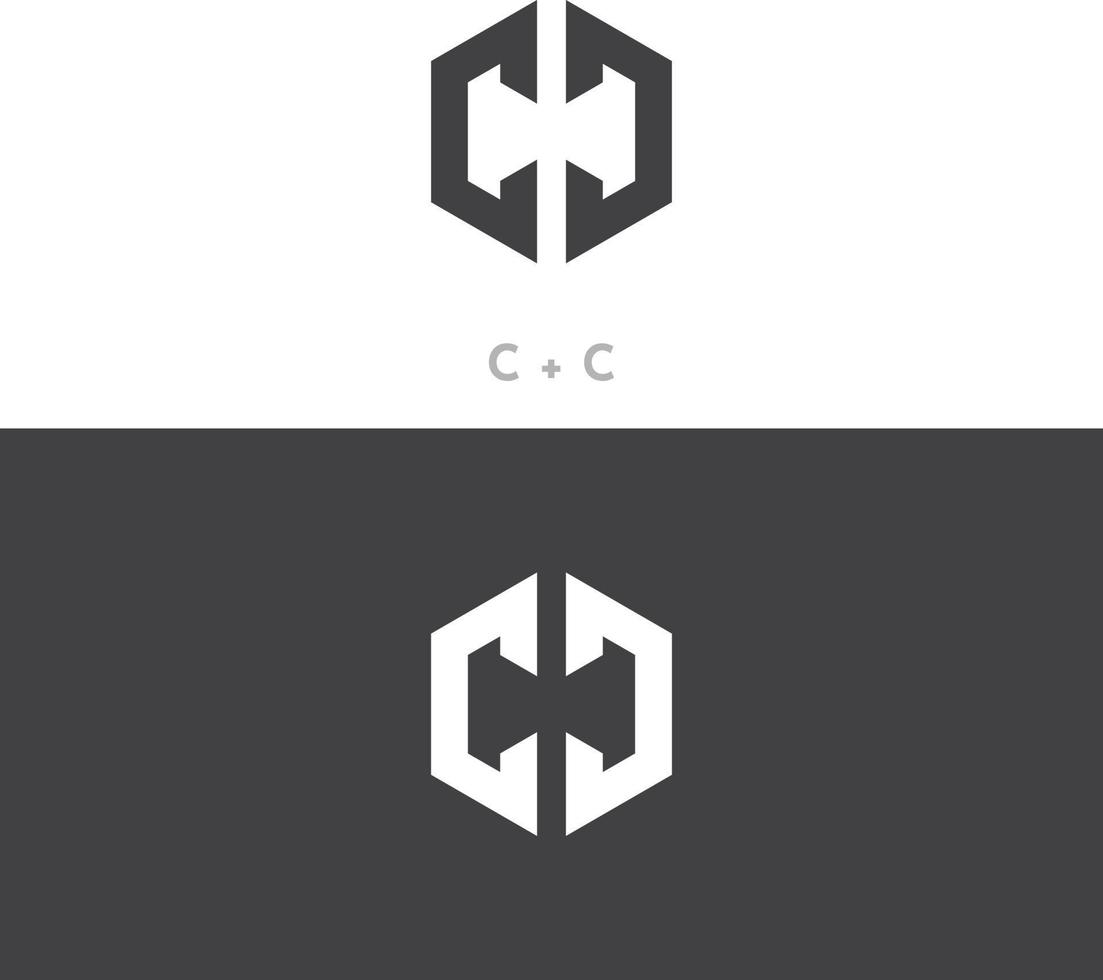 cc brieven monogram icoon logo vector