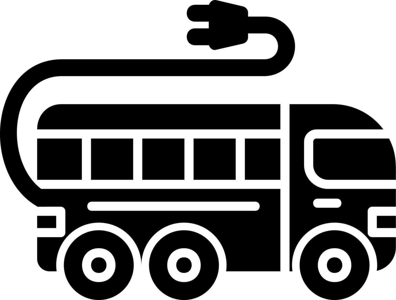 elektrische bus vector icon