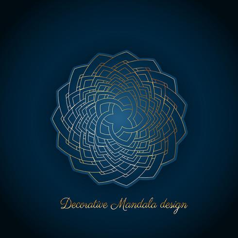 Decoratieve mandala achtergrond vector