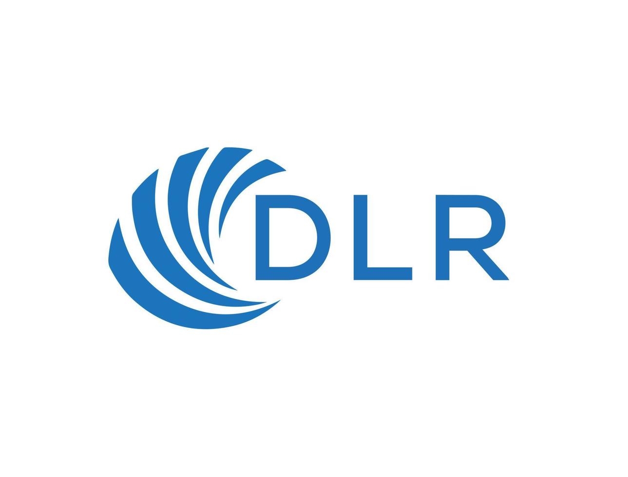 dlr brief logo ontwerp Aan wit achtergrond. dlr creatief cirkel brief logo concept. dlr brief ontwerp. vector