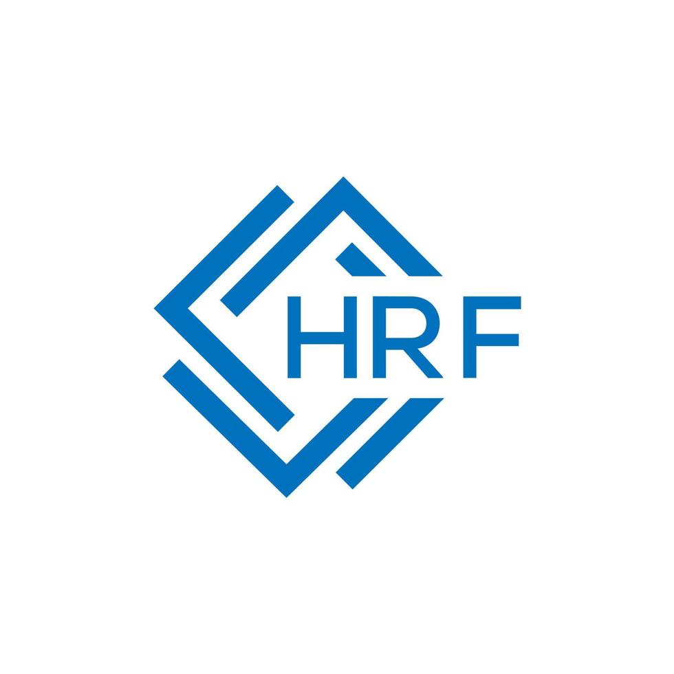 hrf brief logo ontwerp Aan wit achtergrond. hrf creatief cirkel brief logo concept. hrf brief ontwerp. vector