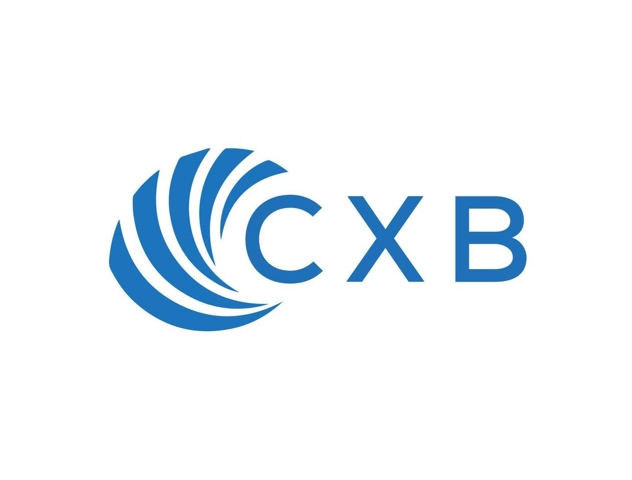 cxb brief logo ontwerp Aan wit achtergrond. cxb creatief cirkel brief logo concept. cxb brief ontwerp. vector