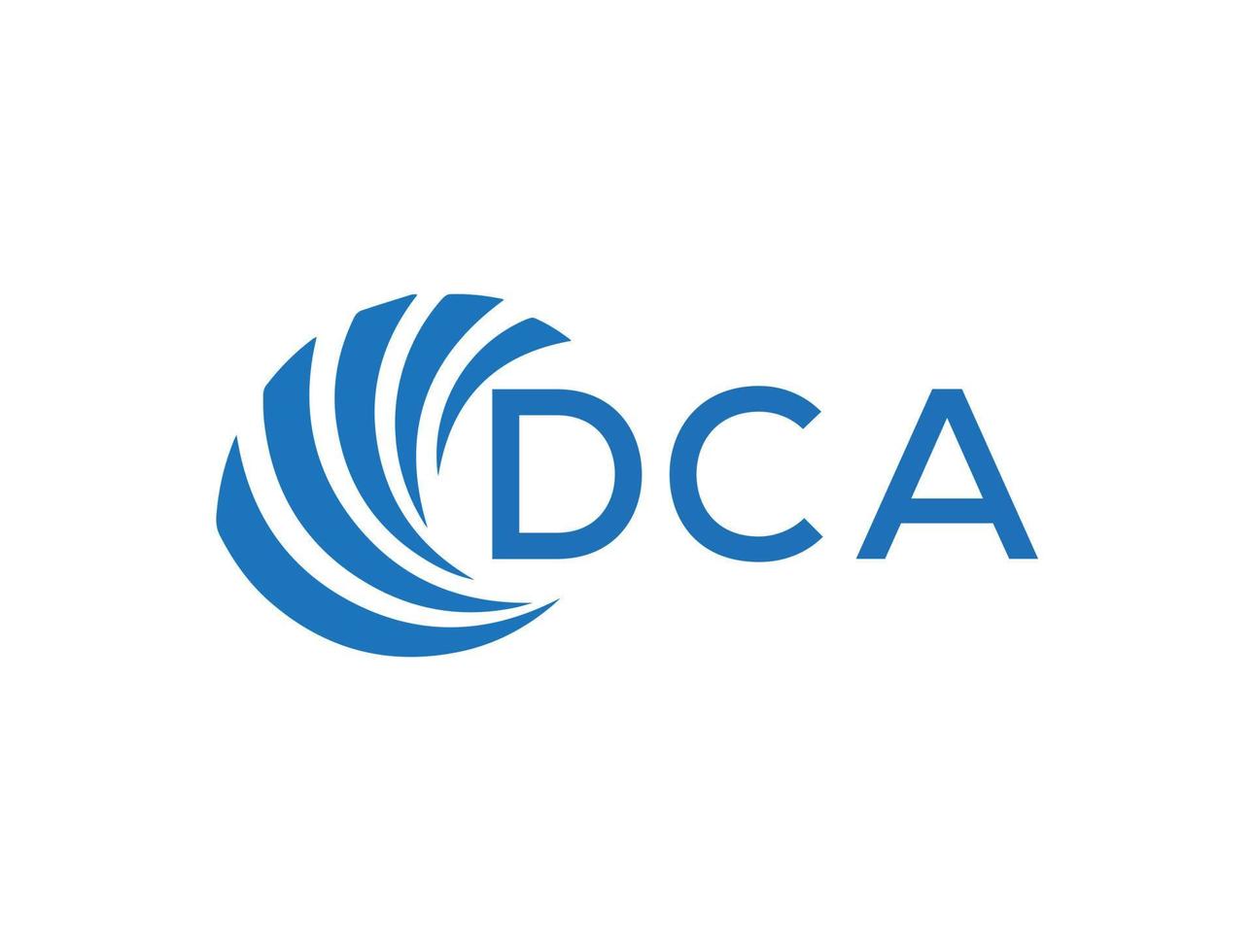 dca brief logo ontwerp Aan wit achtergrond. dca creatief cirkel brief logo concept. dca brief ontwerp. vector