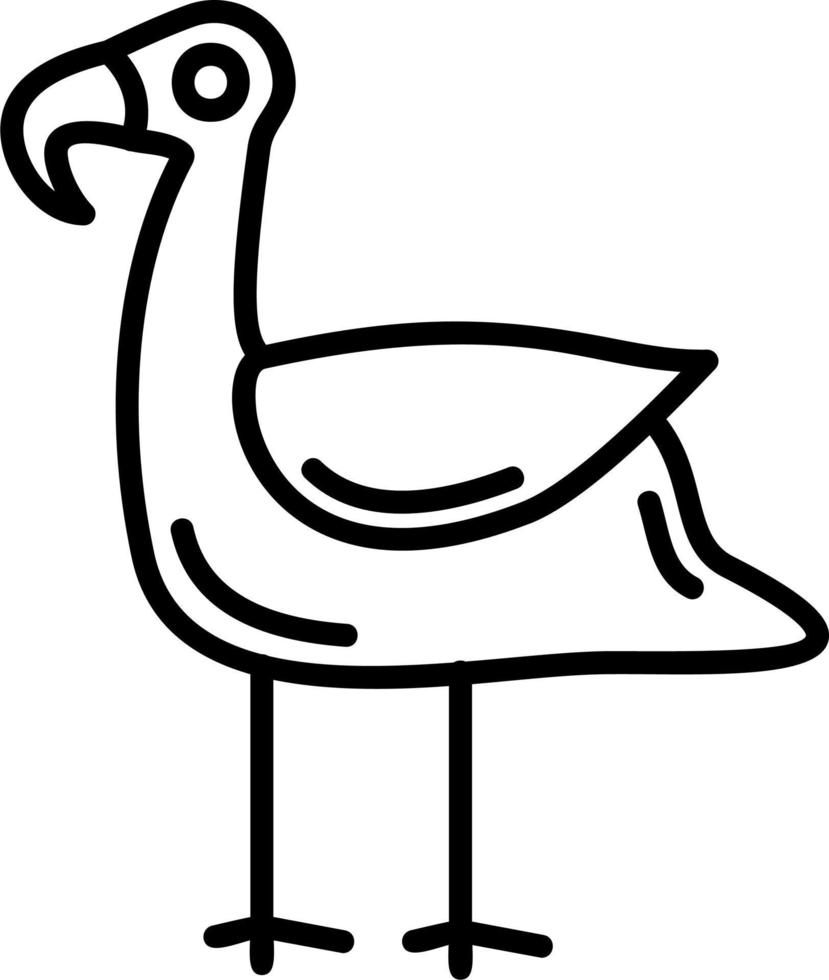 flamingo vector pictogram