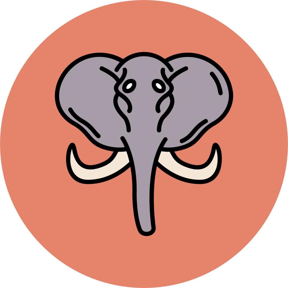 olifant vector pictogram