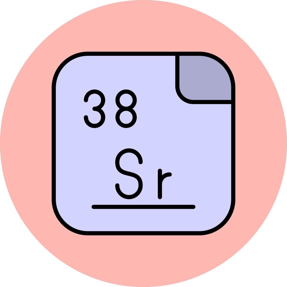 strontium vector icoon