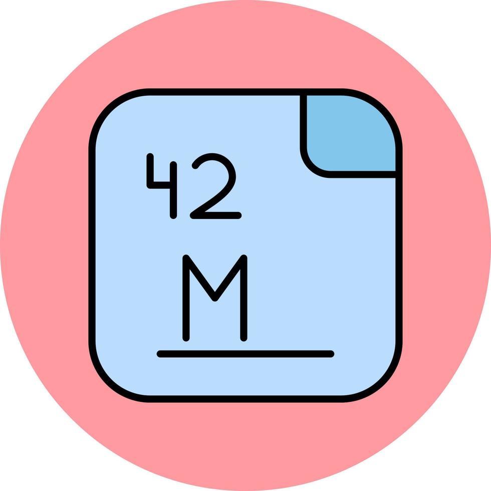 molybdeen vector icoon