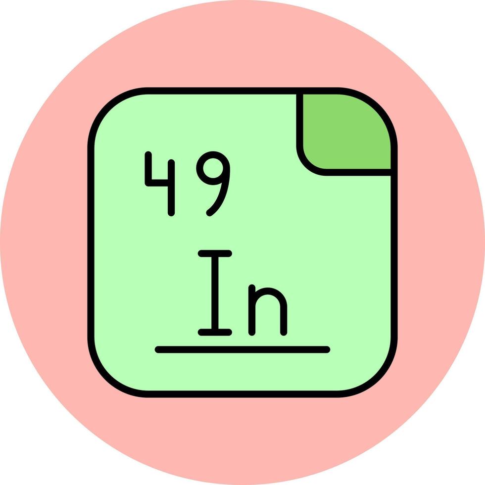indium vector icoon