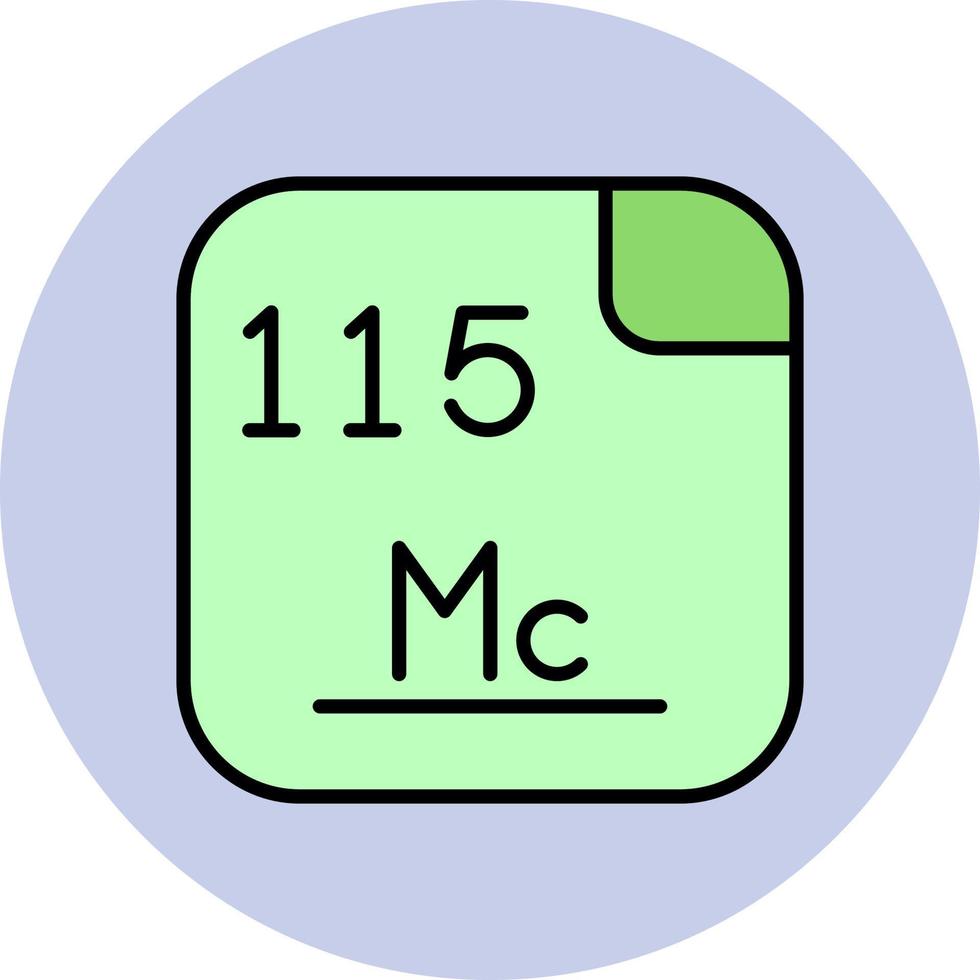 moscovium vector icoon